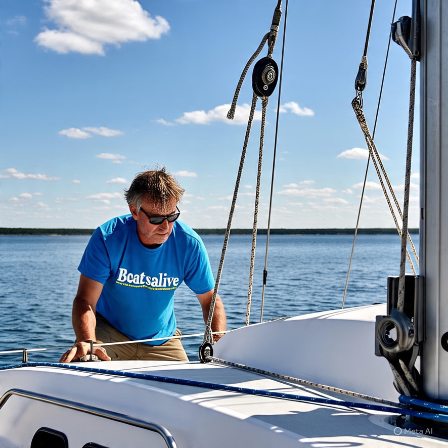 A simple boat mooring